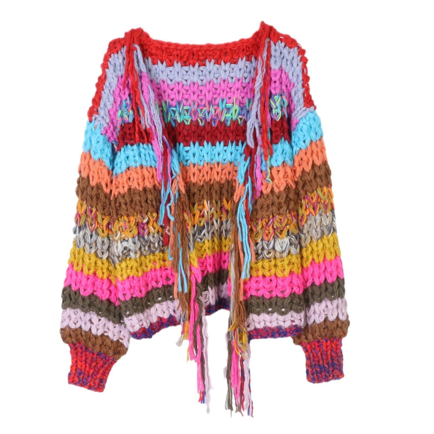 Lazy Sweater Women's Cardigan Rainbow