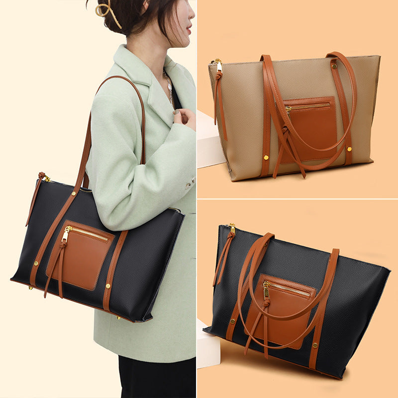 Fashion Commuter Leather Large Bag Ladies Shoulder