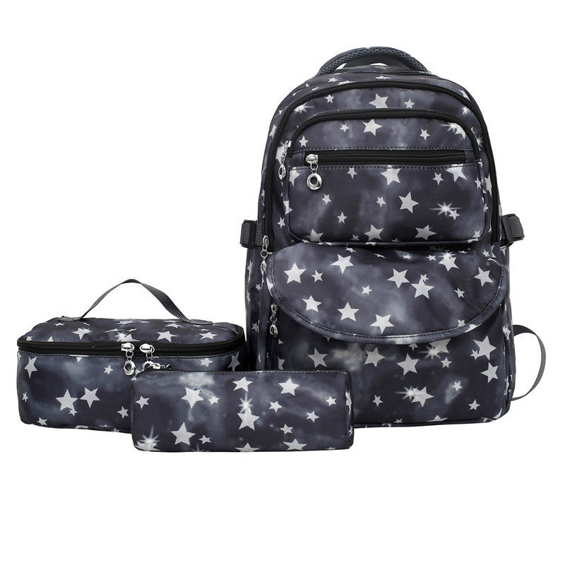 Ladies Three-piece Set Large Capacity Multifunctional Backpack