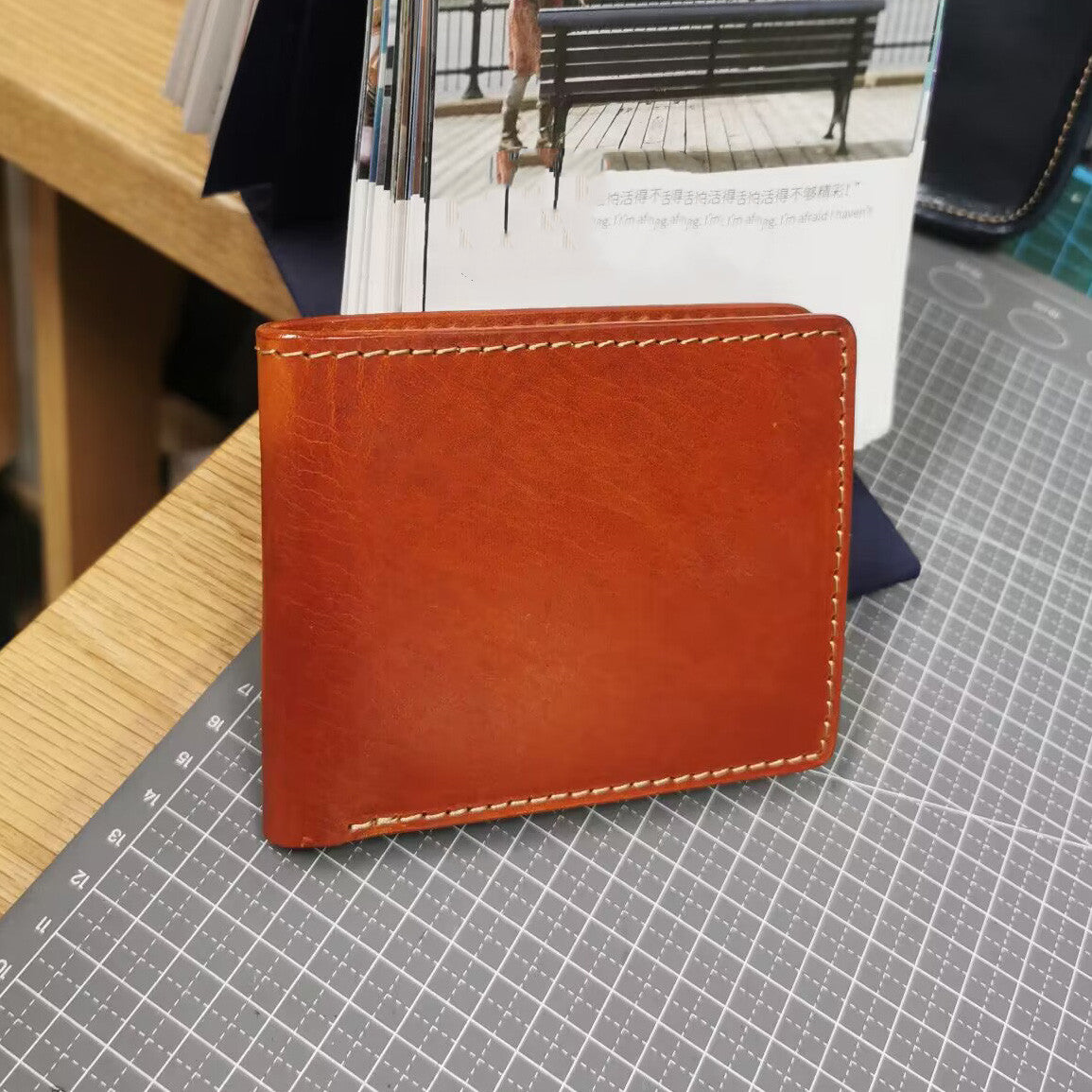 Fashion Personality Leather Short Wallet For Men