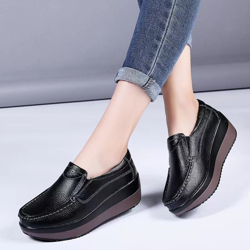 Women's Versatile Casual Thick Sole Sponge Cake Shoes