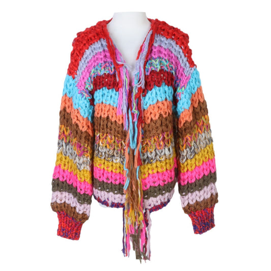 Lazy Sweater Women's Cardigan Rainbow