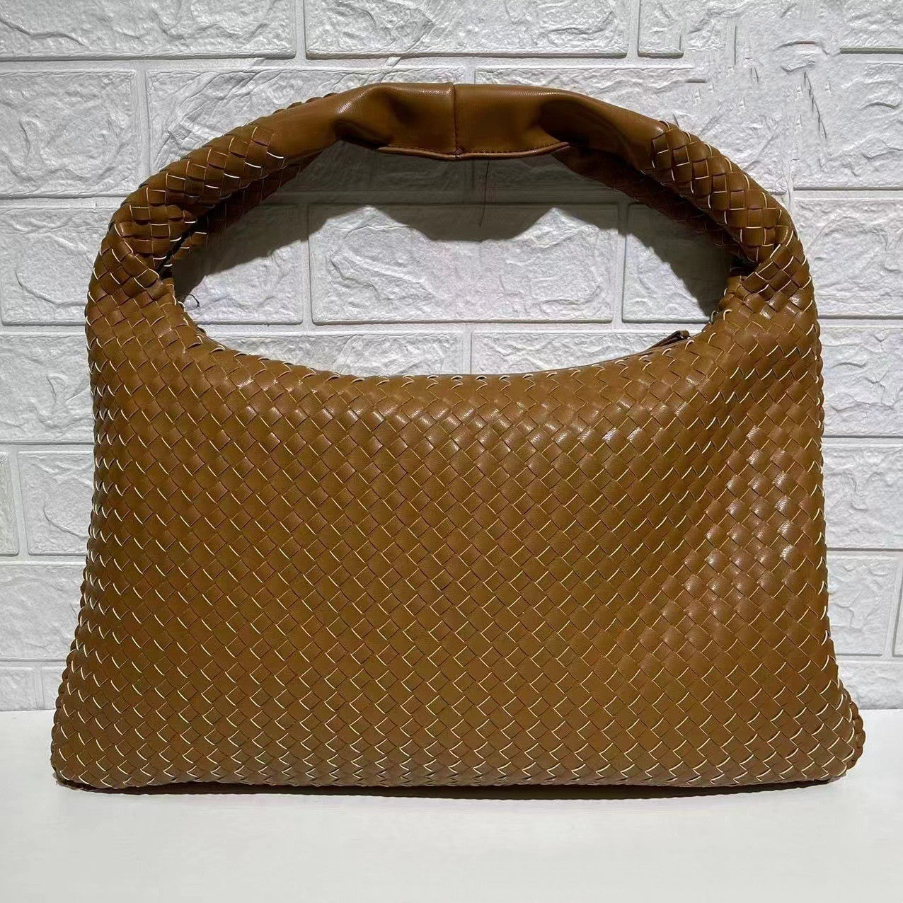 Bolso tejido para mujer, bolso de hombro de gran capacidad