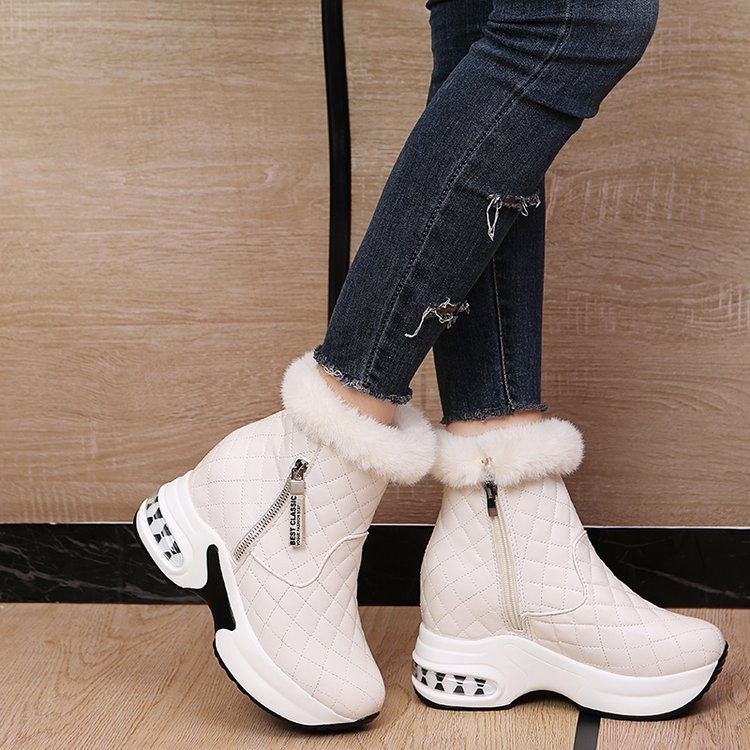 Snow Boots Platform Plush Short Tube Velvet Warm Leisure Cotton Boots