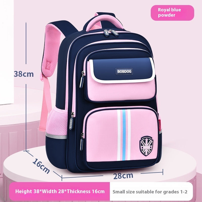 Mochila ligera impermeable para niños de 1.º a 3.º grado, con protección para la columna vertebral y alivio de la carga, para mujer