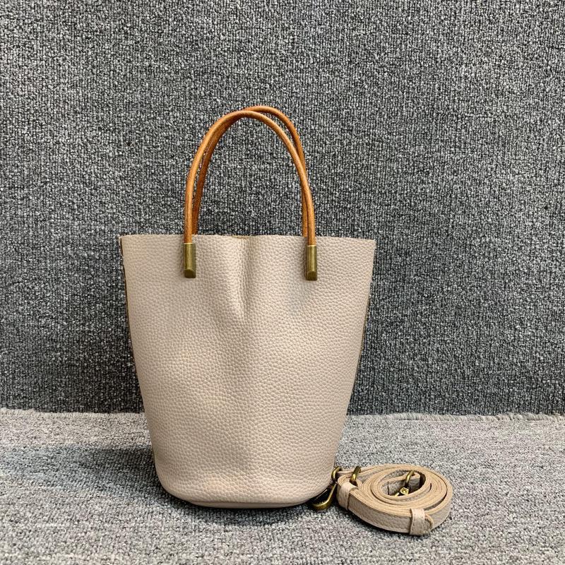 Bolso de mano de piel de primera capa para mujer