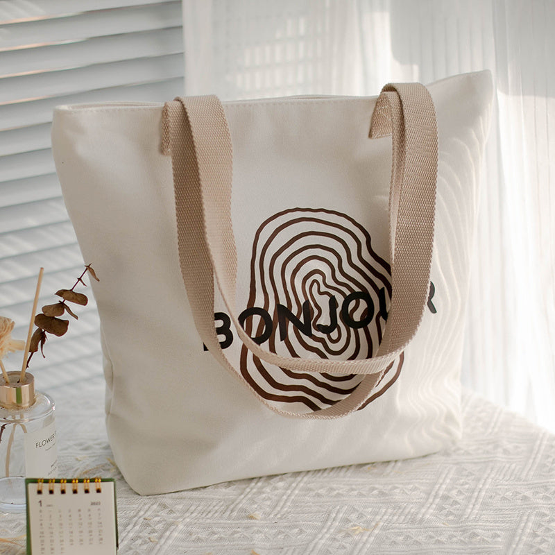 Women's Canvas Artistic Portable One-shoulder Mummy Tote Bag