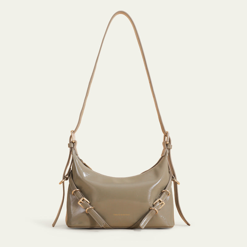 Bolso bandolera de mujer estilo primaveral que combina con todo, bolso de mano para debajo del brazo, avanzado y exquisito