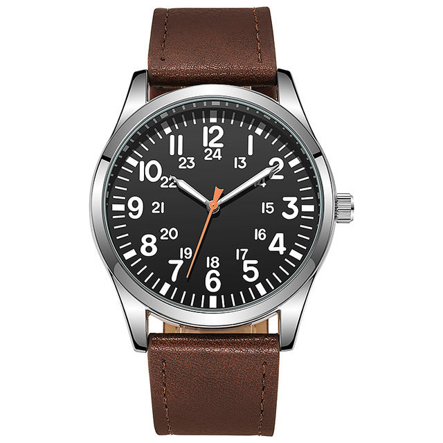 Air Force Field Fabric Strap 24-hour Display Watch