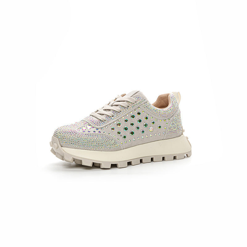 Platform Rhinestone Leather Cortez Women