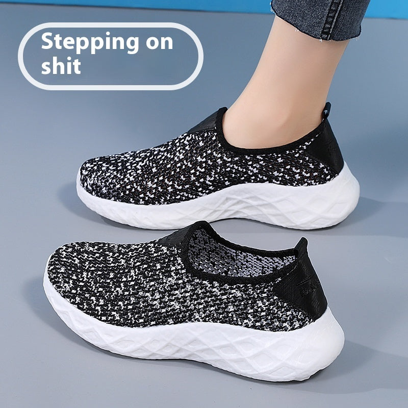 Soft Sole Sneakers Women's Slip-on Mesh Shoes