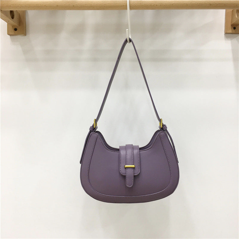 Bolso de mano francés diagonal versátil y portátil para mujer, de moda, para coser en el coche