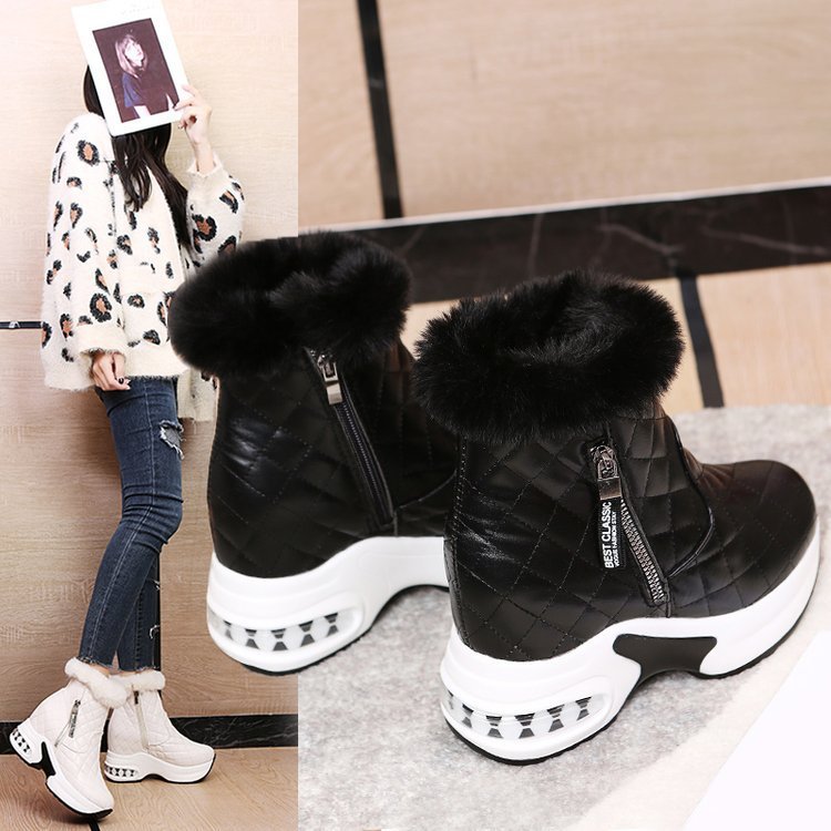 Snow Boots Platform Plush Short Tube Velvet Warm Leisure Cotton Boots