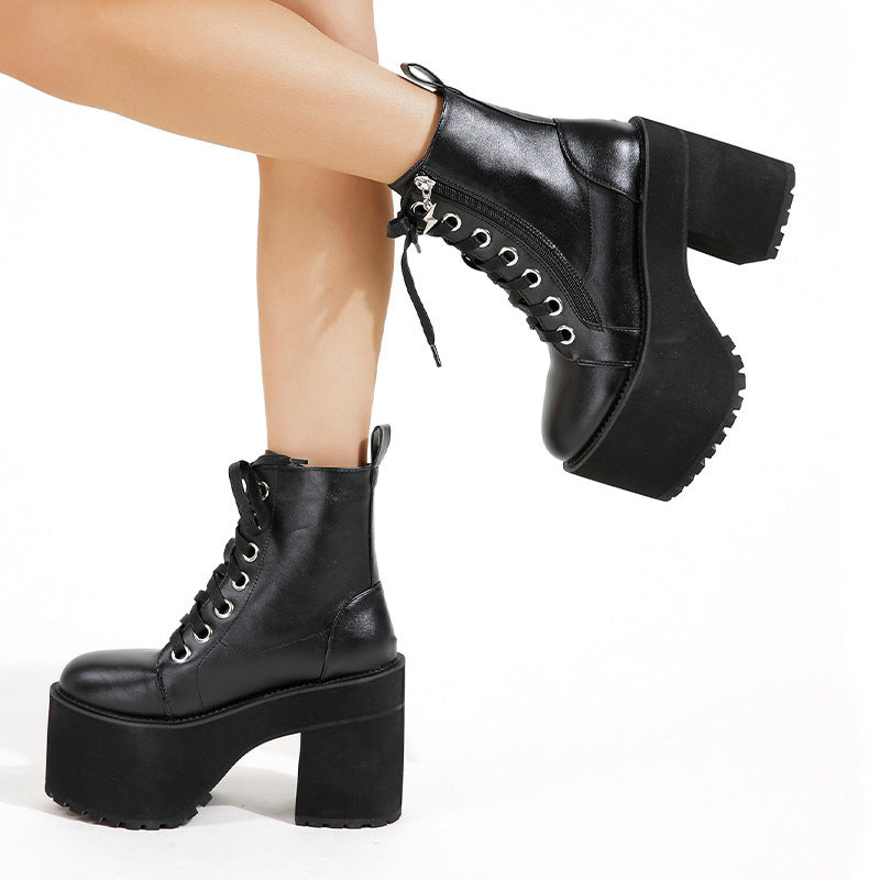 New Chunky Heel Martin Women's Boots