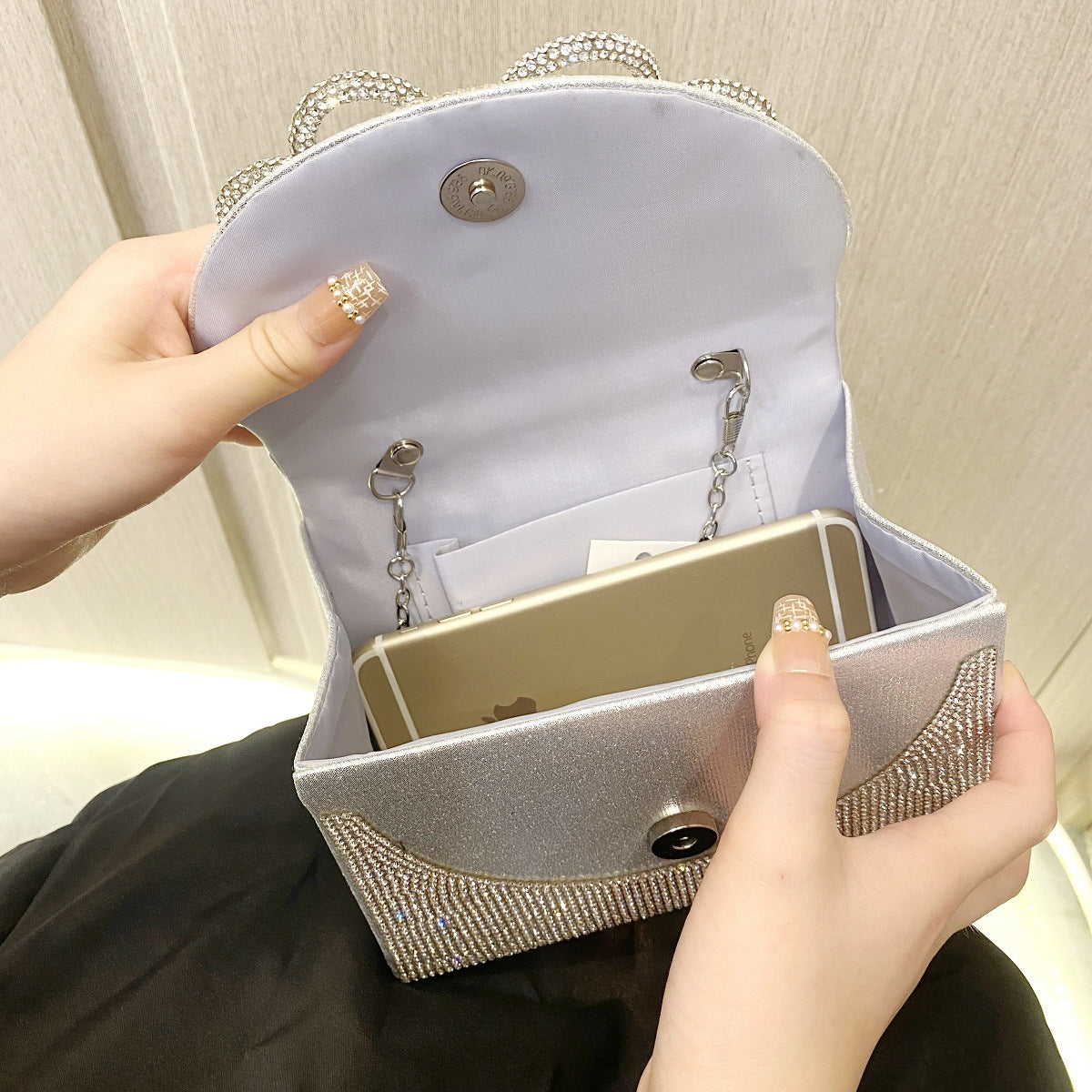 Women's Fashion Rhinestone Evening Bag