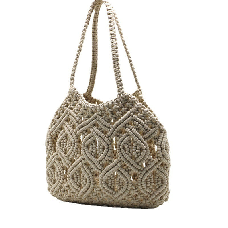 Shengjie Craft New Cotton Thread Shoulder Hand Woven Bag