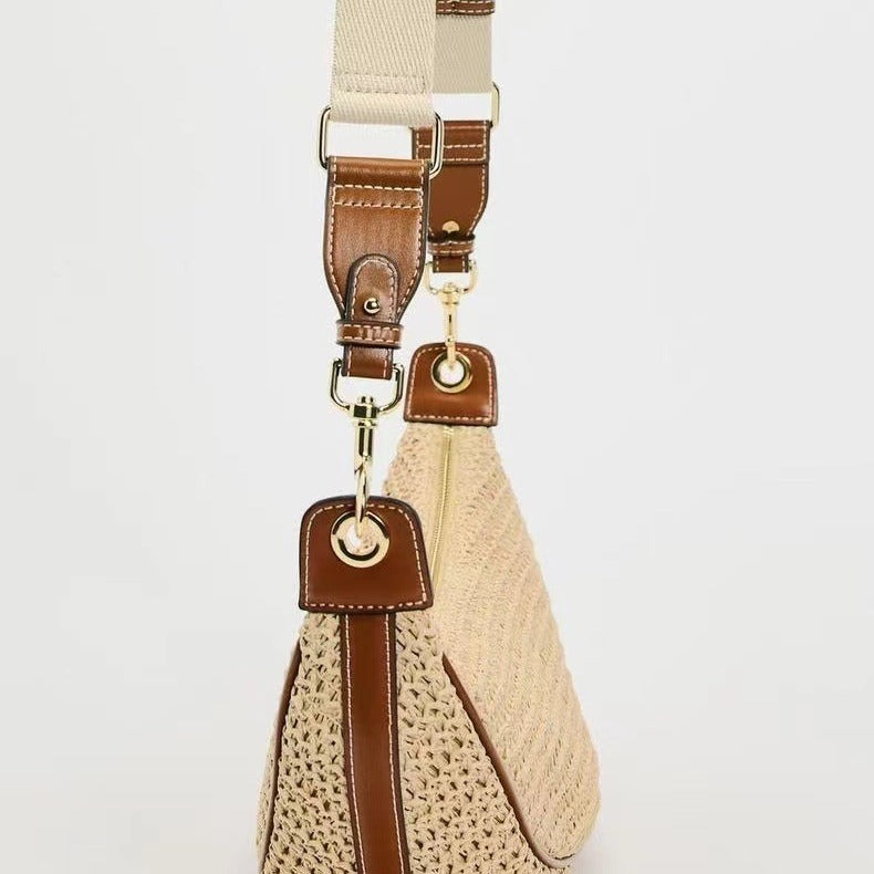 Shoulder Bag Casual Crossbody Bag Woven Bag Underarm Dumpling Bag