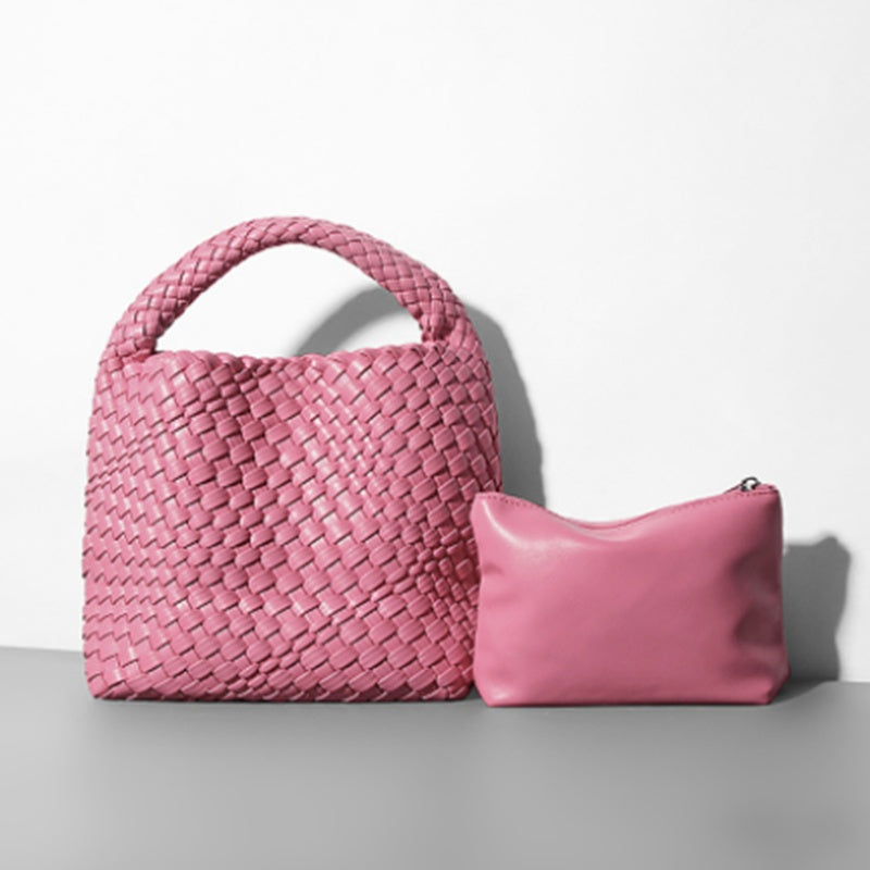 Hand-woven Bucket Soft Leather High-end Women's Bag