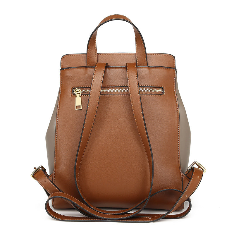 Women's New Large Capacity Leather Backpack