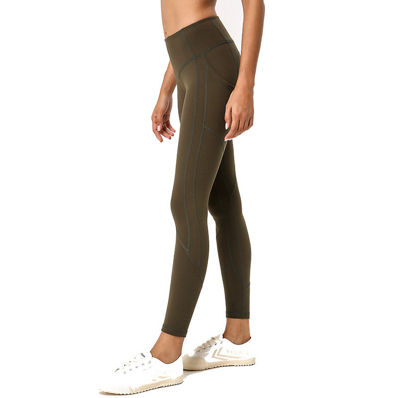 Pantalon de yoga poncé