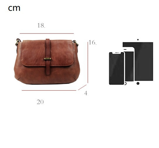 Original Casual All-match Saddle Leather Women's Bag