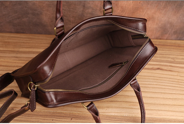 Men's Fashion Vintage Cowhide Shoulder Crossbody Bag