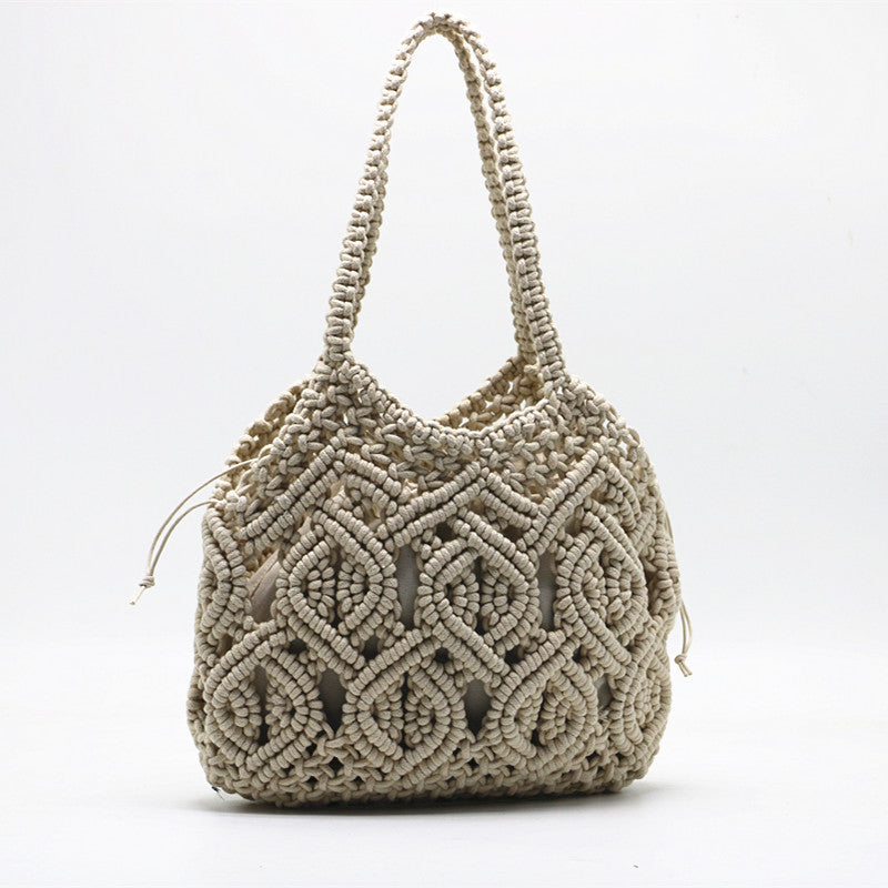 Shengjie Craft New Cotton Thread Shoulder Hand Woven Bag