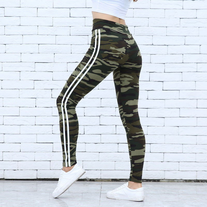 Pantalones de yoga de camuflaje 