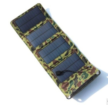 Cargador solar plegable para exteriores de 8 W Paquete solar plegable de carga directa Fuente de alimentación móvil de emergencia todoterreno