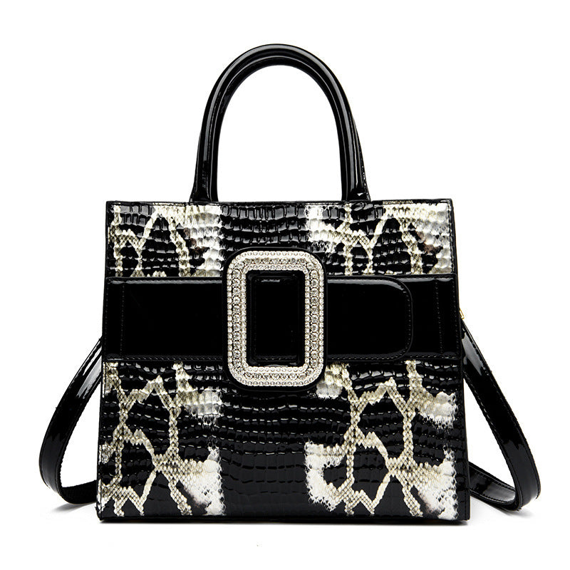 Light Luxury Cross-border Snake Pattern Middle-aged Cross-border New Arrival Elegant Women's Bag