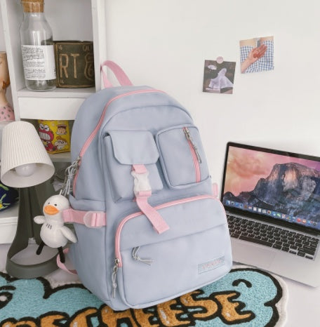 Women's New Japanese Style Simple College Style Backpack