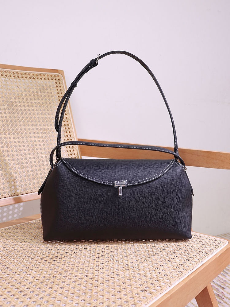 Fashion Cattlehide Leather One Shoulder Commuter Women's Bag