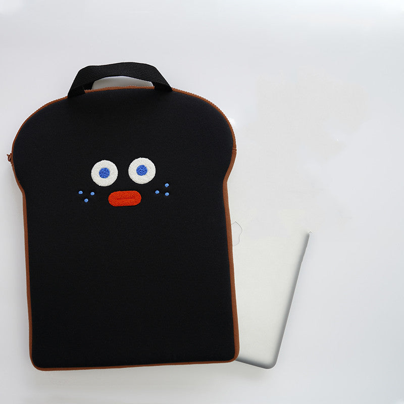 Creative Cute Toast Holding File Bag Notebook