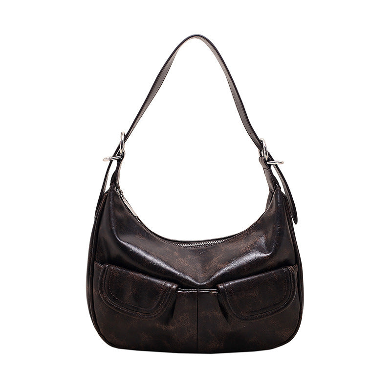 Fashion Retro Biker's Crescent Bag For Women