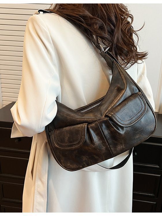 Fashion Retro Biker's Crescent Bag For Women