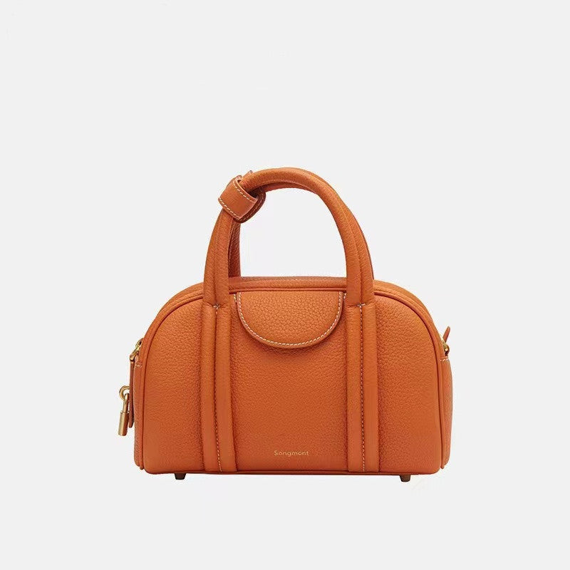 Bowling Boston Toe Leather Handbag