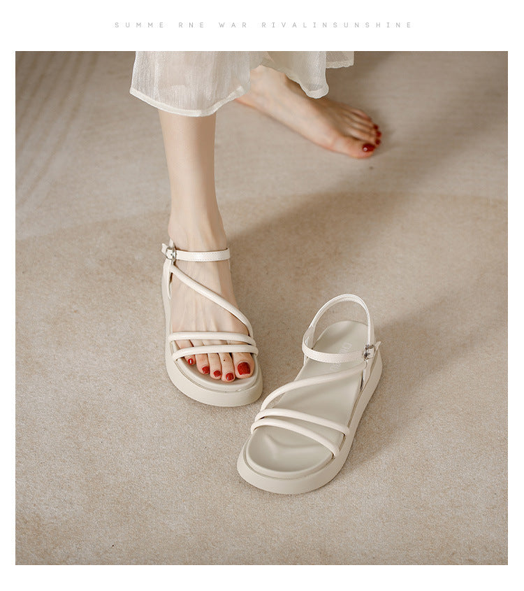 Fairy Style Fashion Leisure Platform Elevator Wild Roman Shoes