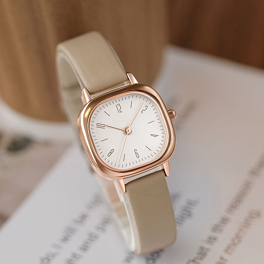 Elegant Quartz Simple Fashion Square Women's Watch