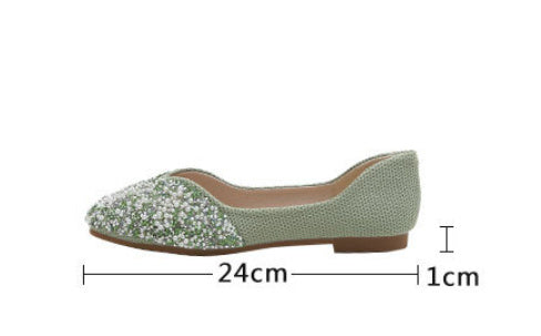 Fashion French Flat Shoes Female Square Toe