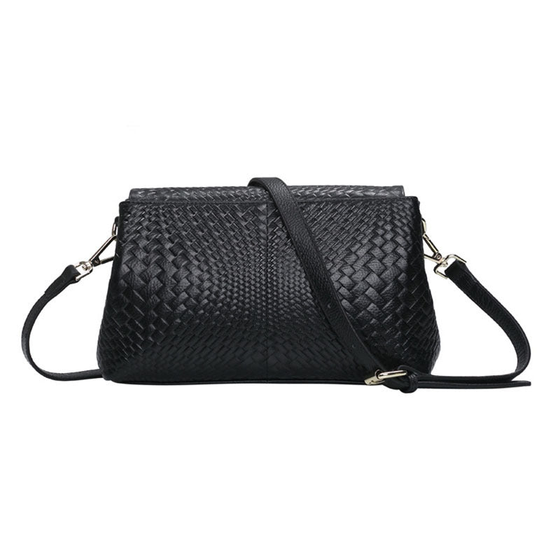 Genuine Leather Women's Woven Bag Crossbody Small Bag Women's Shoulder Messenger Bag