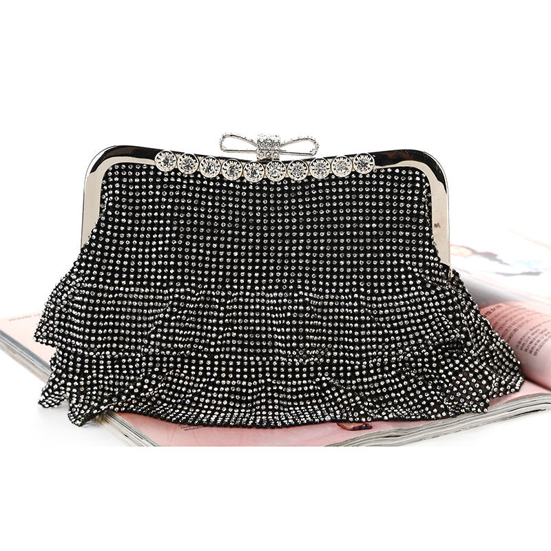 Bolso de noche creativo para mujer con incrustaciones de diamantes