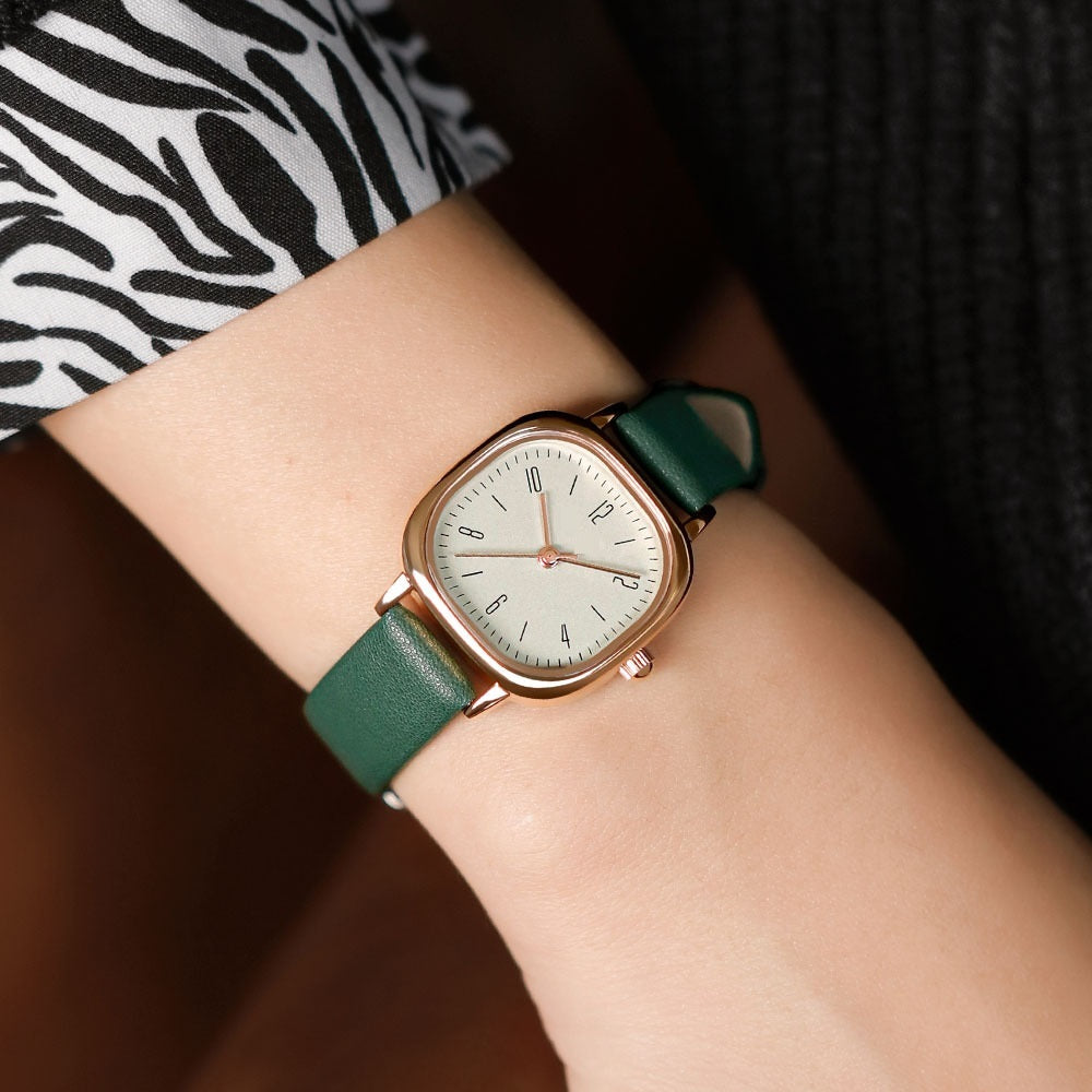 Elegant Quartz Simple Fashion Square Women's Watch