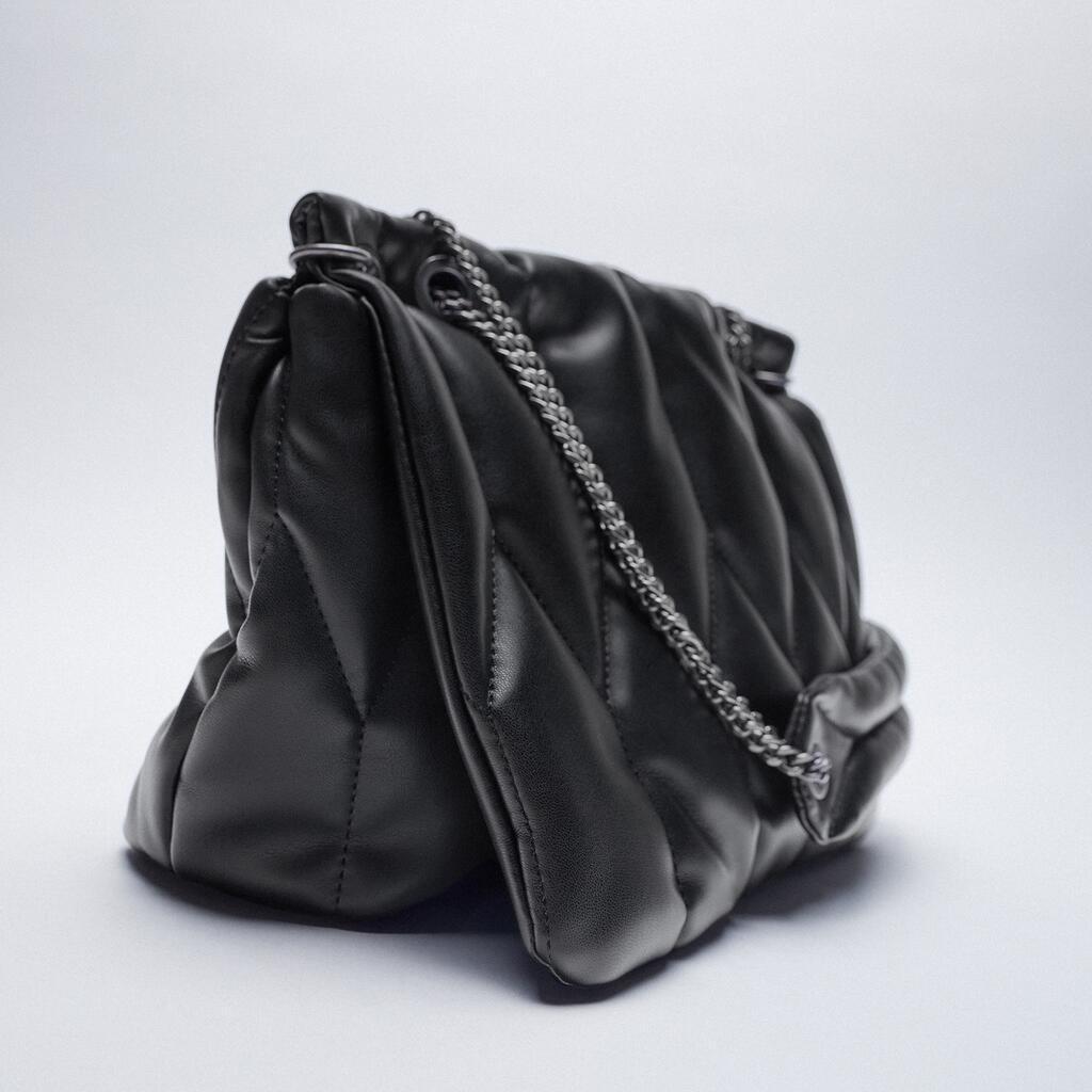 Black Chain Zigzag Single-shoulder Messenger Bag