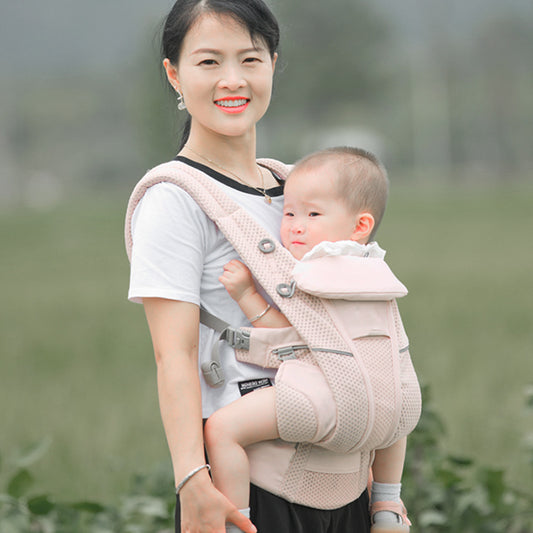 New Breathable Upgraded Four-style Baby Carrier With Waist Stool