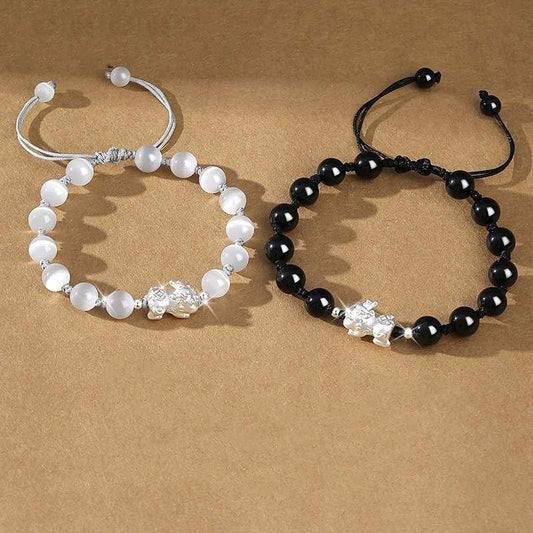 Women's Couple S999 Sterling Silver Bracelet