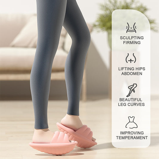 Sandalias adelgazantes para mujer, zapatos con balancín, zapatillas moldeadoras de cuerpo, zapatillas de fitness con vibración, zapatillas ligeras para masajes y yoga para esculpir la cadera