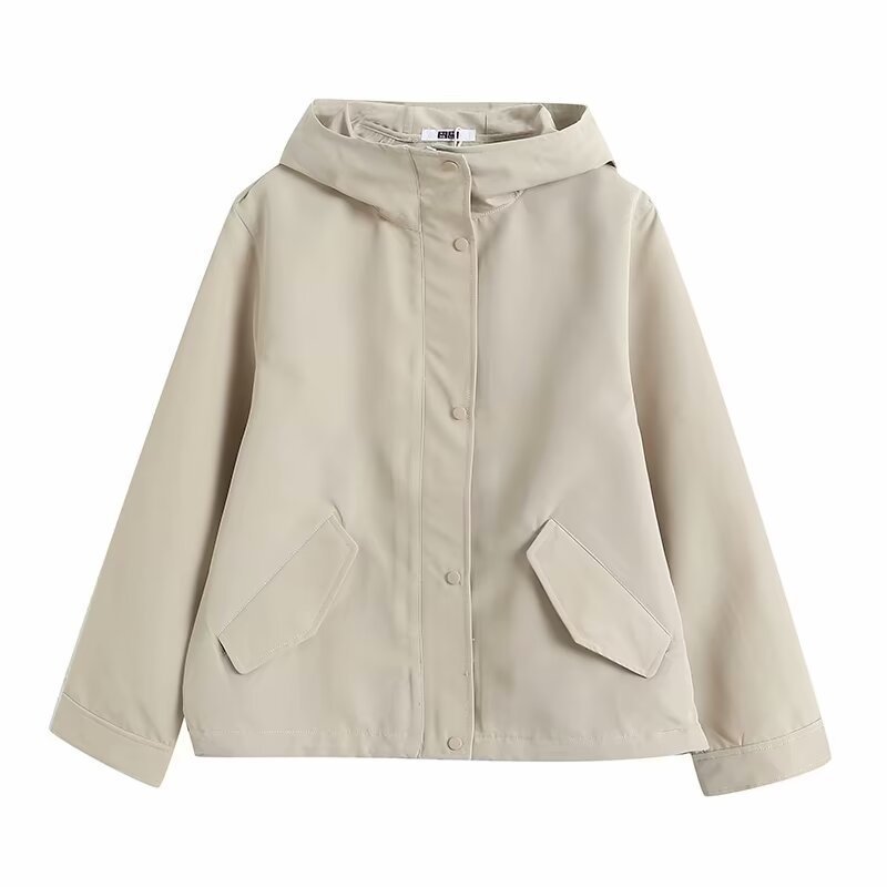 Fashion Personality Female Casual Hooded Jacket