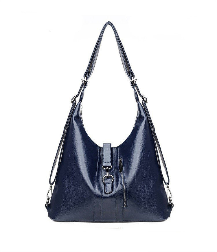 Fashion Casual Washable Soft Leather Shoulder Bag