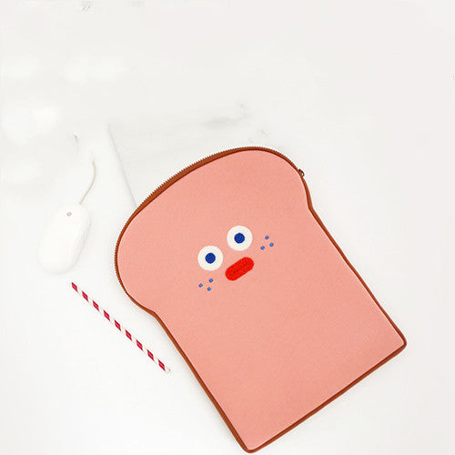 Creative Cute Toast Holding File Bag Notebook