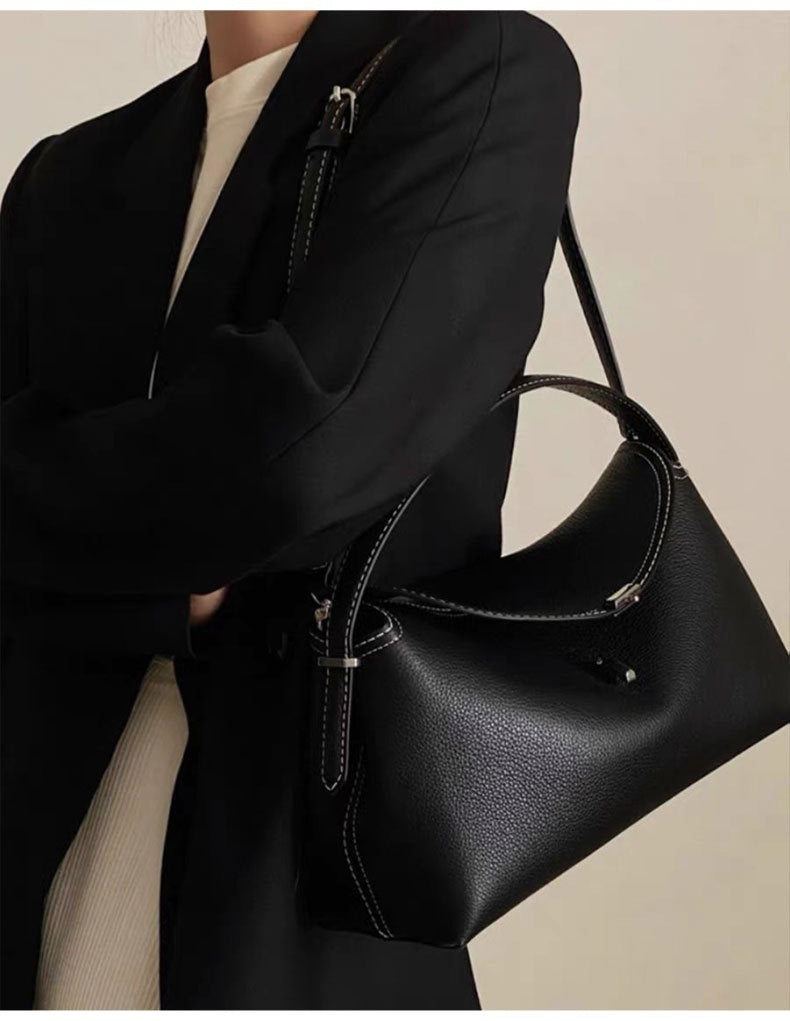 Fashion Cattlehide Leather One Shoulder Commuter Women's Bag